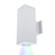 Cube Architectural 5'' LED Color Changing Up and Down Wall Light (1357|DC-WD05-NS-CC-WT)