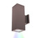 Cube Architectural 5'' LED Color Changing Up and Down Wall Light (1357|DC-WD05-FA-CC-BZ)