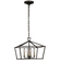 Darlana Small Wide Semi-Flush Mount Lantern (279|CHC 4190AI)