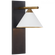 Cleo Sconce (279|KW 2410BZ/AB-WHT)