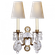 Yves Crystal Double Arm Sconce (279|TOB 2471GI/CG-PL)