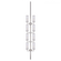 Liaison Statement Sconce (279|KW 2204PN-CRG)