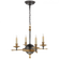 Leaf and Arrow Small Chandelier (279|CHC 1448BZ/AB)