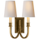 Modern Library Double Sconce (279|TOB 2328HAB-NP)