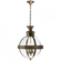 Crown Top Banded Globe Lantern (279|CHC 2111BZ/AB-CG)