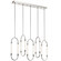 Delsey™ 5 Light Linear Pendant Cluster Polished Nickel (2|84147)