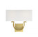 Rhodes 2-Light Wall Sconce in Warm Brass (128|9-998-2-322)