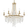 Gabrielle 6 Light Antique Gold Chandelier (205|GAB-B7306-GA)