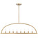 Abbott 42'' Vibrant Gold Linear Chandelier (205|ABB-3007-VG)
