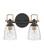 Small Two Light Vanity (87|51272BK)