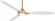 Sleek - LED 60'' Smart Ceiling Fan (39|F868L-SBR/WHF)