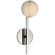 Pedra Petite Tail Sconce (279|KW 2620PN-ALB)