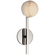Pedra Petite Tail Sconce (279|KW 2620PN-ALB)