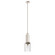 Kimrose 1 Light Mini Pendant with Clear Fluted Glass in Polished Nickel and Satin Nickel (2|52414PN)