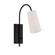 Alexa 1 Light Matte Black Task Sconce (205|ALX-4501-MK)