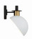 Gigi 1 Light Black + Aged Brass Sconce (205|GIG-811-BK-AG) Gigi 1 Light Black + Aged Brass Sconce (205|GIG-811-BK-AG)