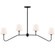 Keenan 4 Light Black Forged Chandelier (205|KEE-A3004-BF)