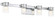 4 Light LED Bath in Chrome with Clear Glass (77|P5414-077-L)