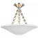Mollino 16'' Semi Flush Mount (279|ARN 4425PN-PW)