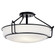 Alkire 22'' 4 light Semi Flush with Satin Etched White Glass in Brushed Nickel (2|44086BK)