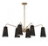 Edgewood 6-Light Linear Chandelier Warm Brass (128|1-1785-6-322)