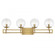 Crosby 4-Light Bathroom Vanity Light in Warm Brass (128|8-1860-4-322)