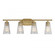Chantilly 4-Light Bathroom Vanity Light in Warm Brass (128|8-1745-4-322)