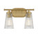 Chantilly 2-Light Bathroom Vanity Light in Warm Brass (128|8-1745-2-322)