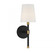 Brody 1-Light Wall Sconce in Matte Black with Warm Brass Accents (128|9-1632-1-143)