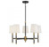 Brody 5-Light Chandelier in Matte Black with Warm Brass Accents (128|1-1630-5-143)