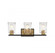 Sidney 3-Light Bathroom Vanity Light in Matte Black with Warm Brass Accents (128|8-1720-3-143)