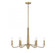 Cannon 6-Light Chandelier in Warm Brass and Rope (128|1-1824-6-320)