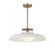 Gavin 1-Light Pendant in White with Warm Brass Accents (128|7-1690-1-142)