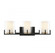 Eaton 3-Light Bathroom Vanity Light in Matte Black with Warm Brass Accents (128|8-1977-3-143)