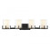 Eaton 4-Light Bathroom Vanity Light in Matte Black with Warm Brass Accents (128|8-1977-4-143)