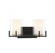 Eaton 2-Light Bathroom Vanity Light in Matte Black with Warm Brass Accents (128|8-1977-2-143)