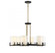 Eaton 6-Light Chandelier in Matte Black with Warm Brass Accents (128|1-1976-6-143)