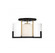 Eaton 1-Light Ceiling Light in Matte Black with Warm Brass Accents (128|6-1981-1-143)