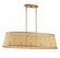 Astoria 5-Light Oval Chandelier in Natural with Burnished Brass (128|1-1770-5-200)