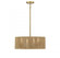 Ashe 4-Light Pendant in Warm Brass and Rope (128|7-1739-4-320)