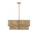 Ashburn 6-LightÃƒâ€šÃ‚Â Pendant in Warm Brass and Rope (128|7-1774-6-320)