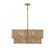 Ashburn 6-Light Pendant in Warm Brass and Rope (128|7-1774-6-320)