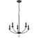 Mila 23'' Black Chandelier (205|MIL-8005-BK)