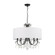 Othello 5 Light Matte Black Chandelier (205|6625-MK-CL-MWP)