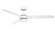 Amped 52 inch Indoor Ceiling Fan with LED Light Kit - Matte White with Matte White blades (90|FP7634MW)