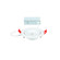 LOTOS R  ADJ DOWNLIGHT RND 4IN 5CCT (1357|R4ERA2R-W9CS-WT)
