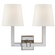 Square Tube Double Sconce (279|SL 2820PN-L)