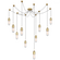 Junio 10-Light Chandelier (279|TOB 5645HAB-FG-10)