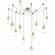 Junio 10-Light Chandelier (279|TOB 5645HAB-CG-10)