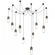 Junio 10-Light Chandelier (279|TOB 5645BZ/HAB-FG-10)